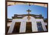 Low angle view of Haunted Diplomat Hotel, Baguio City, Luzon, Philippines-null-Framed Photographic Print