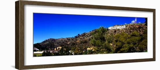 Low Angle View of Hollywood Sign, Hollywood Hills, Hollywood, Los Angeles, California, USA-null-Framed Photographic Print