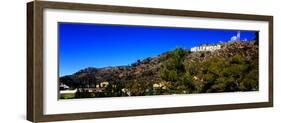 Low Angle View of Hollywood Sign, Hollywood Hills, Hollywood, Los Angeles, California, USA-null-Framed Photographic Print