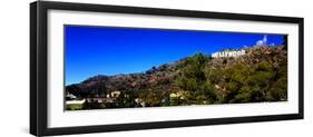Low Angle View of Hollywood Sign, Hollywood Hills, Hollywood, Los Angeles, California, USA-null-Framed Photographic Print