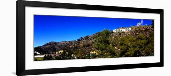 Low Angle View of Hollywood Sign, Hollywood Hills, Hollywood, Los Angeles, California, USA-null-Framed Photographic Print