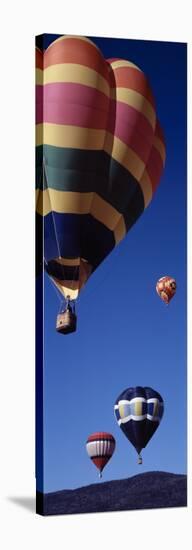 Low Angle View of Hot Air Balloons Flying in the Sky, Angel Fire, New Mexico, USA-null-Stretched Canvas