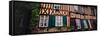 Low angle view of houses, Lyons-la-Foret, Eure, Normandy, France-null-Framed Stretched Canvas