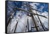 Low Angle View of Mast of Sailboat, Dana Point Harbor, Dana Point, Orange County, California, USA-null-Framed Stretched Canvas