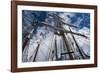 Low Angle View of Mast of Sailboat, Dana Point Harbor, Dana Point, Orange County, California, USA-null-Framed Photographic Print