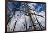 Low Angle View of Mast of Sailboat, Dana Point Harbor, Dana Point, Orange County, California, USA-null-Framed Photographic Print