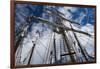 Low Angle View of Mast of Sailboat, Dana Point Harbor, Dana Point, Orange County, California, USA-null-Framed Photographic Print