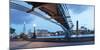 Low Angle View of Millennium Bridge, Thames River, Southwark, London, England-null-Mounted Photographic Print