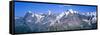Low Angle View of Mountains, Mt Eiger, Mt Monch, Mt Jungfrau, Bernese Oberland-null-Framed Stretched Canvas