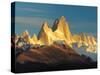 Low Angle View of Mountains, Mt Fitzroy, Argentine Glaciers National Park, Argentina-null-Stretched Canvas