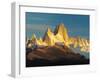 Low Angle View of Mountains, Mt Fitzroy, Argentine Glaciers National Park, Argentina-null-Framed Photographic Print