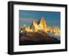 Low Angle View of Mountains, Mt Fitzroy, Argentine Glaciers National Park, Argentina-null-Framed Photographic Print