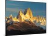 Low Angle View of Mountains, Mt Fitzroy, Argentine Glaciers National Park, Argentina-null-Mounted Photographic Print