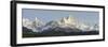 Low Angle View of Mountains, Mt Fitzroy, Cerro Torre, Argentine Glaciers National Park-null-Framed Photographic Print