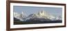 Low Angle View of Mountains, Mt Fitzroy, Cerro Torre, Argentine Glaciers National Park-null-Framed Photographic Print