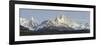 Low Angle View of Mountains, Mt Fitzroy, Cerro Torre, Argentine Glaciers National Park-null-Framed Photographic Print