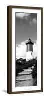 Low Angle View of Nauset Lighthouse, Nauset Beach, Eastham, Cape Cod, Barnstable County-null-Framed Photographic Print