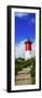 Low Angle View of Nauset Lighthouse, Nauset Beach, Eastham, Cape Cod, Barnstable County-null-Framed Photographic Print