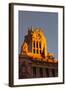 Low angle view of Post office building, Palace of Communication, Plaza De Cibeles, Madrid, Spain-null-Framed Photographic Print