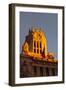 Low angle view of Post office building, Palace of Communication, Plaza De Cibeles, Madrid, Spain-null-Framed Photographic Print