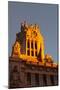 Low angle view of Post office building, Palace of Communication, Plaza De Cibeles, Madrid, Spain-null-Mounted Photographic Print