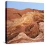 Low angle view of rock formations, Utah, USA-null-Stretched Canvas