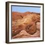 Low angle view of rock formations, Utah, USA-null-Framed Photographic Print