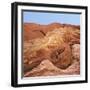 Low angle view of rock formations, Utah, USA-null-Framed Photographic Print