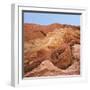 Low angle view of rock formations, Utah, USA-null-Framed Photographic Print