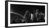 Low angle view of ruins of carved stone faces in temple, Serenity of the Stone Faces, Prasat Bay...-Panoramic Images-Framed Photographic Print