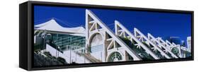 Low angle view of San Diego Convention Center, Marina District, San Diego, California, USA-null-Framed Stretched Canvas