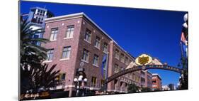 Low angle view of sign, Gaslamp Quarter, San Diego, California, USA-null-Mounted Photographic Print