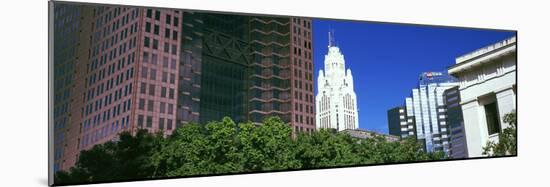 Low angle view of skyscrapers, Columbus, Ohio, USA-null-Mounted Photographic Print