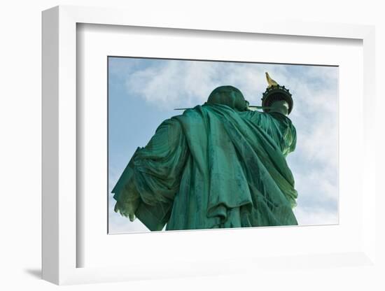 Low angle view of Statue Of Liberty, Manhattan, New York City, New York State, USA-null-Framed Photographic Print