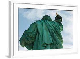 Low angle view of Statue Of Liberty, Manhattan, New York City, New York State, USA-null-Framed Photographic Print