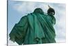 Low angle view of Statue Of Liberty, Manhattan, New York City, New York State, USA-null-Stretched Canvas