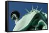 Low angle view of Statue Of Liberty, Manhattan, New York City, New York State, USA-null-Framed Stretched Canvas