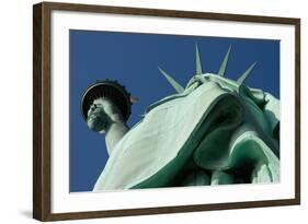 Low angle view of Statue Of Liberty, Manhattan, New York City, New York State, USA-null-Framed Photographic Print