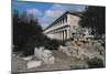 Low Angle View of Stoa of Attalos, Ancient Agora, Athens, Greece-null-Mounted Giclee Print