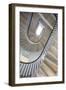 Low Angle View of Stone Staircase with Handrail, UK-David Barbour-Framed Photo