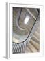 Low Angle View of Stone Staircase with Handrail, UK-David Barbour-Framed Photo