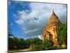 Low angle view of stupa in Min Nan Thu village, Bagan, Mandalay Region, Myanmar-null-Mounted Photographic Print