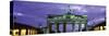 Low Angle View of the Brandenburg Gate, Berlin, Germany-null-Stretched Canvas