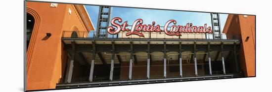 Low Angle View of the Busch Stadium in St. Louis, Missouri, USA-null-Mounted Photographic Print