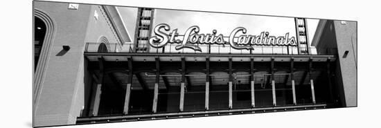 Low Angle View of the Busch Stadium in St. Louis, Missouri, USA-null-Mounted Photographic Print