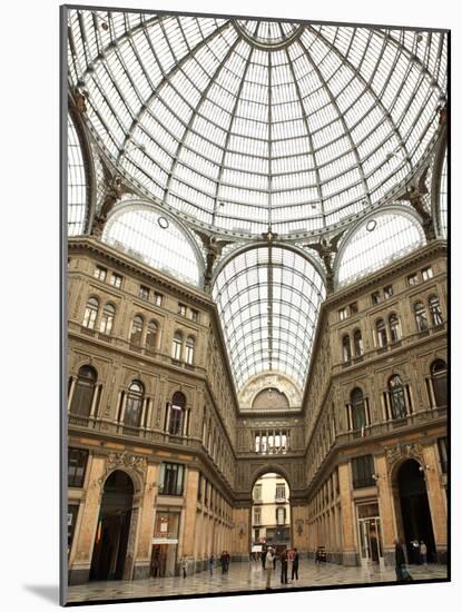 Low Angle View of the Interior of the Galleria Umberto I, Naples, Campania, Italy, Europe-Vincenzo Lombardo-Mounted Photographic Print