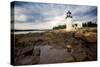 Low Angle View of The Marshall Point Lighthouse-George Oze-Stretched Canvas