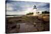 Low Angle View of The Marshall Point Lighthouse-George Oze-Stretched Canvas