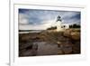 Low Angle View of The Marshall Point Lighthouse-George Oze-Framed Photographic Print