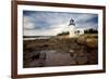 Low Angle View of The Marshall Point Lighthouse-George Oze-Framed Photographic Print